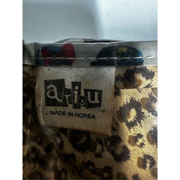 Rare Arisu Cosmetics Toiletries Fold Bag Gray - Picture 6 of 9